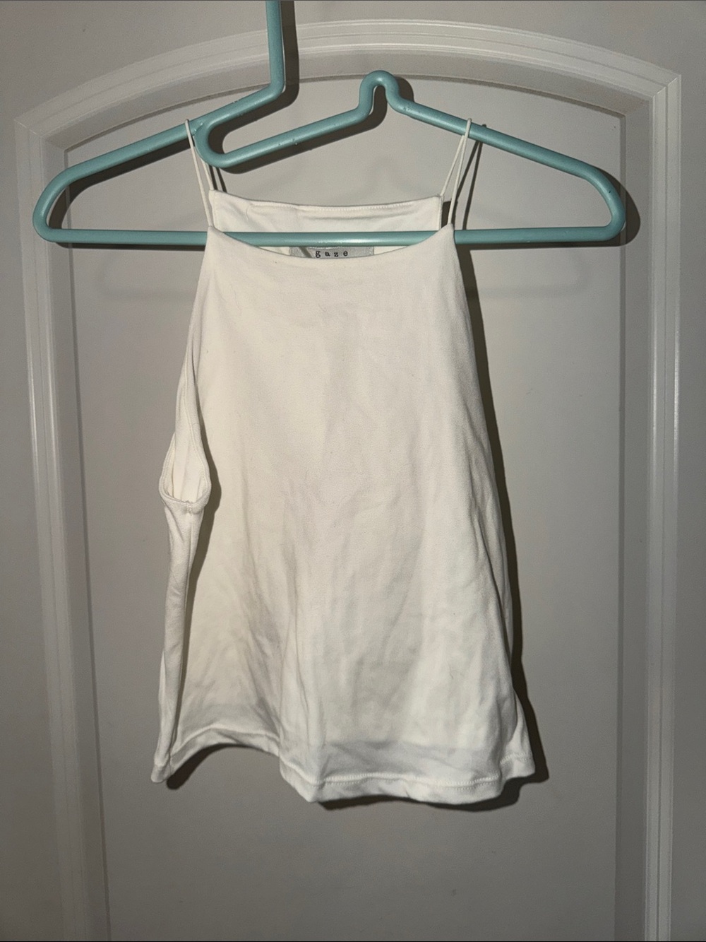 Glaze White Spaghetti Strap Camisole Top